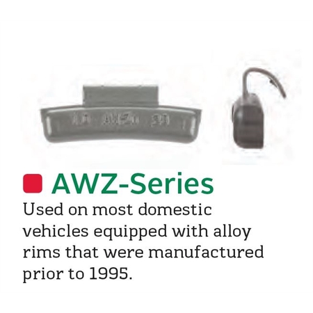 WEGMANN AUTOMOTIVE 2.5 oz. AW-Series Zinc (Box of 25) AW250Z